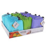 Appetito Reuseable Mesh Produce Bags set 8 with Pouch