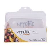 Appetito Silicone Small 330ml Food Storage Bag Aqua or White