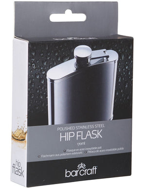 BARCRAFT BC Hip Flask 170ML Stainless Steel Gift Boxed