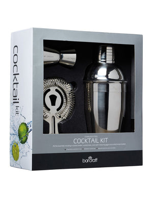 BARCRAFT BC Cocktail Kit 3pc Stainless Steel Gift Boxed