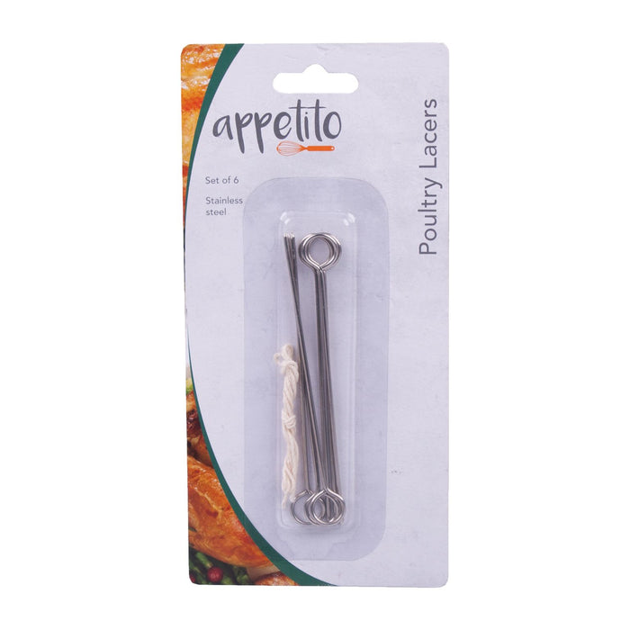 Appetito S/S Poultry Lacers Set 6