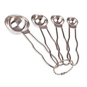 Appetito S/S Measuring Spoons W/Wire Handles Set 4 (Australian Standards)