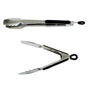 Appetito H/Duty S/S Tongs W/Rubber Grip & Locking Ring