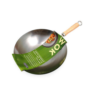 D.LINE Carbon Steel Stir Fry Pan Asian Cooking Wok 27cm