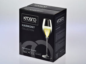 KROSNO KR Harmony Prosecco Glass 280ML 6pc Gift Boxed