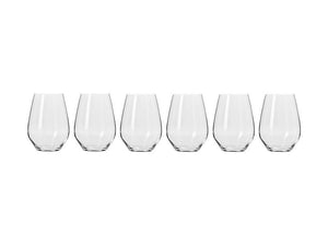 KROSNO KR Harmony Stemless Wine Glass 540ML 6pc Gift Boxed