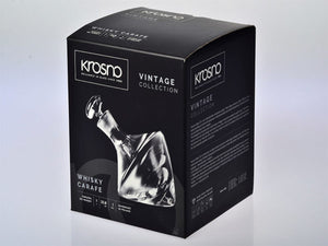 KROSNO KR Vintage Turn Whisky Carafe 1L Gift Boxed