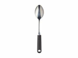 MASTERCRAFT MC Soft-Grip Solid Cooking Spoon Stainless Steel