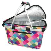 SACHI Carry Shopping Baskets with lid Insulated