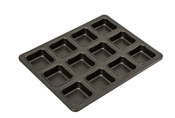 BAKEMASTER 12 Cup Square Brownie Pan 34 x 26cm/6 x 2.5cm