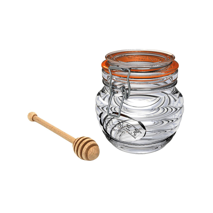 KILNER Honey Pot with Drizzler Spoon 400ml
