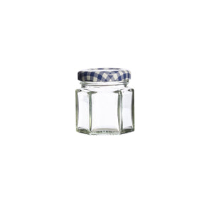 KILNER Hexagonal Twist Top Jar Blue lid