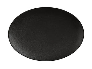 MAXWELL & WILLIAMS MW Caviar Oval Plate 30x22cm Black