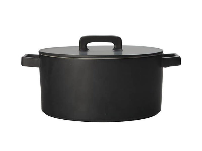 MAXWELL & WILLIAMS MW Epicurious Round Casserole 1.3L Black Gift Boxed