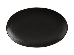 MAXWELL & WILLIAMS MW Caviar Oval Plate 25x16cm Black