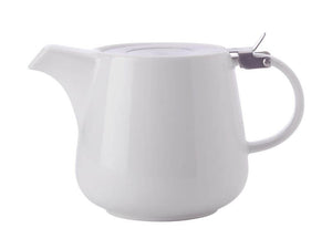 MAXWELL & WILLIAMS MW White Basics Teapot with Infuser 600ML White Gift Boxed