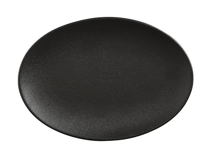 MAXWELL & WILLIAMS MW Caviar Oval Plate 35x25cm Black