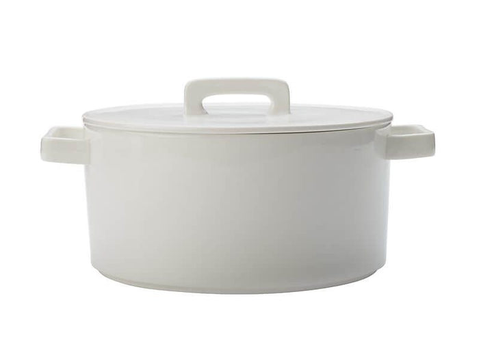 MAXWELL & WILLIAMS MW Epicurious Round Casserole 2.6L White Gift Boxed
