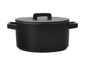 MAXWELL & WILLIAMS MW Epicurious Round Casserole 2.6L Black Gift Boxed