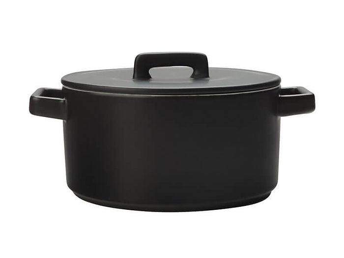 MAXWELL & WILLIAMS MW Epicurious Round Casserole 2.6L Black Gift Boxed