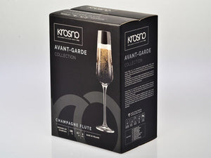 KROSNO KR Avant-Garde Champagne Flute 180ML 6pc Gift Boxed