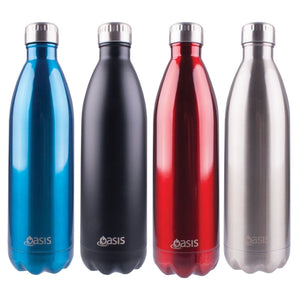 Oasis Hydration Stainless Steel Double Wall Insulated Water Bottle 1 Litre
