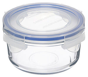 GLASSLOCK Round Tempered Glass Food Container 400ml
