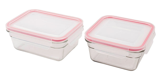 GLASSLOCK 2 Piece Oven Safe Food Container Set