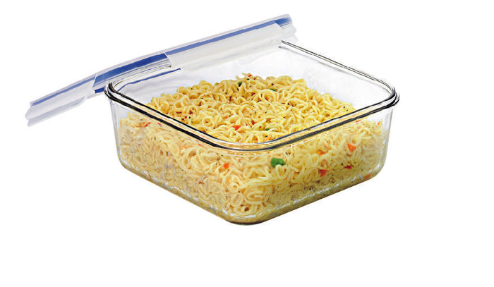 GLASSLOCK Square Tempered Glass Food Container 2600ml