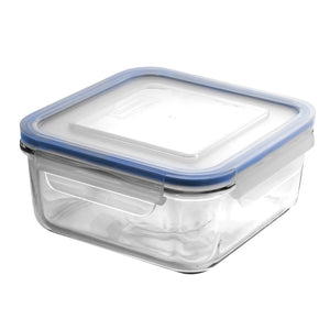 GLASSLOCK Square Tempered Glass Food Container 1180ml