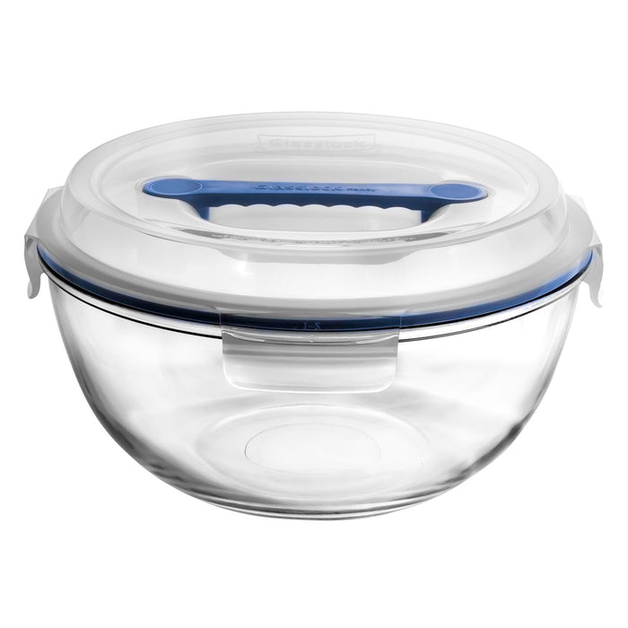 GLASSLOCK Round Handy Tempered Glass Mixing Bowl 4000ml