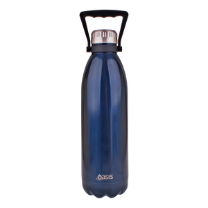 Oasis Hydration 1500ml stainless steel water bottle double wall insulated Handle
