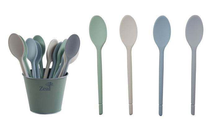 ZEAL CLASSIC SILICONE COOK'S SPOON 4 COLOURS
